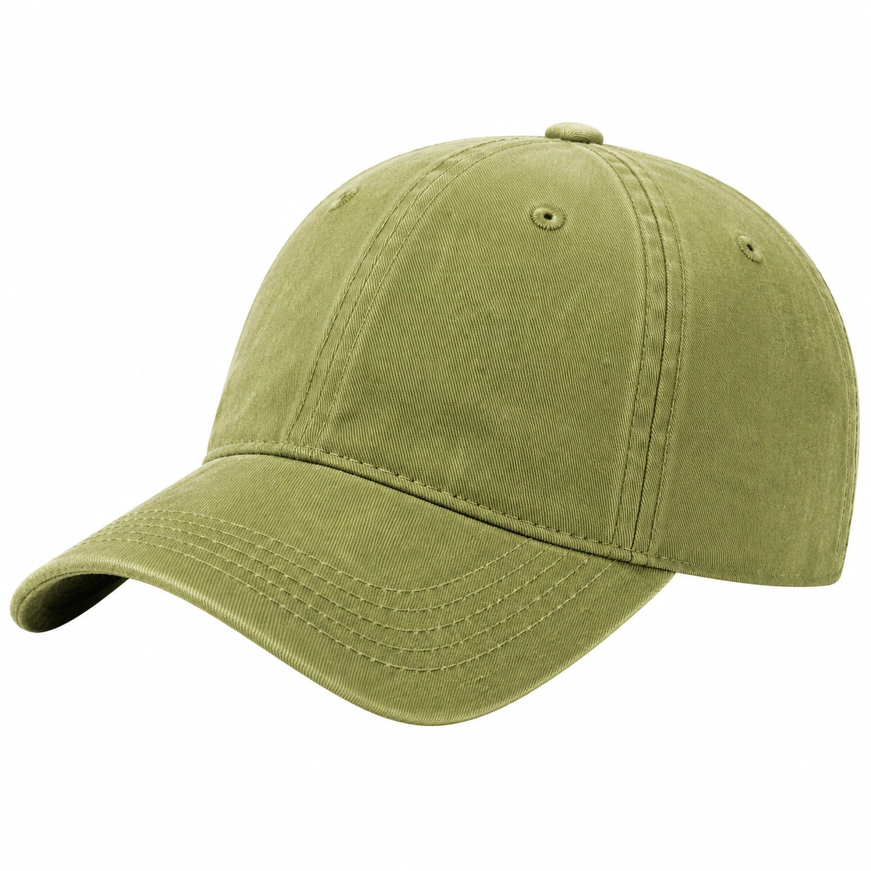 Verstellbare Unisex-Cap in Olivgrün