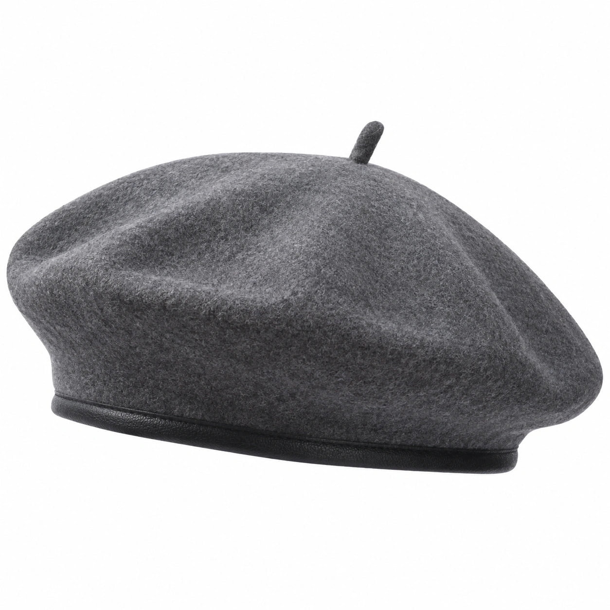 Unisex Baskenmütze Grau Einheitsgröße