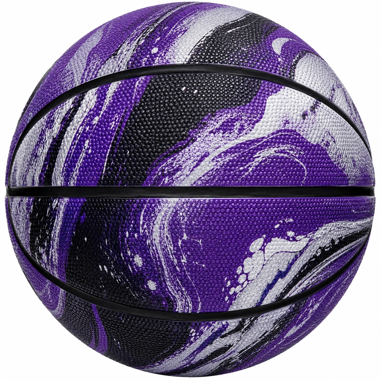 Basketball für Innen- und Außenbereich Lila Schwarz Weiß Muster