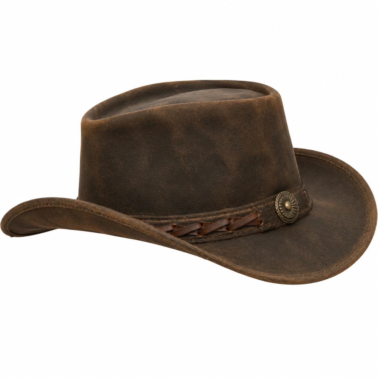 Westernhut im Vintage-Stil in Braun