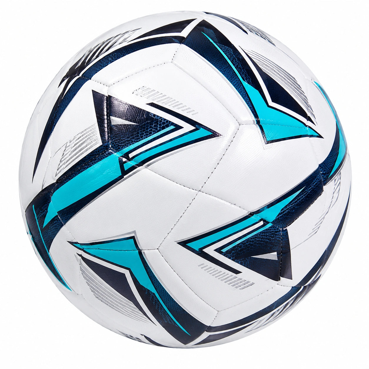 Fußball Weiß Blau mit Modernem Design
