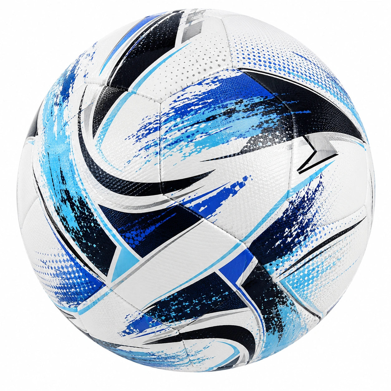 Fußball Größe 5 Blau/Weiß mit 32-Panel-Design