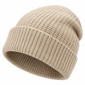 Unisex Beanie Strickmütze Beige