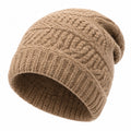 Damen Strickmütze Beanie - Beige
