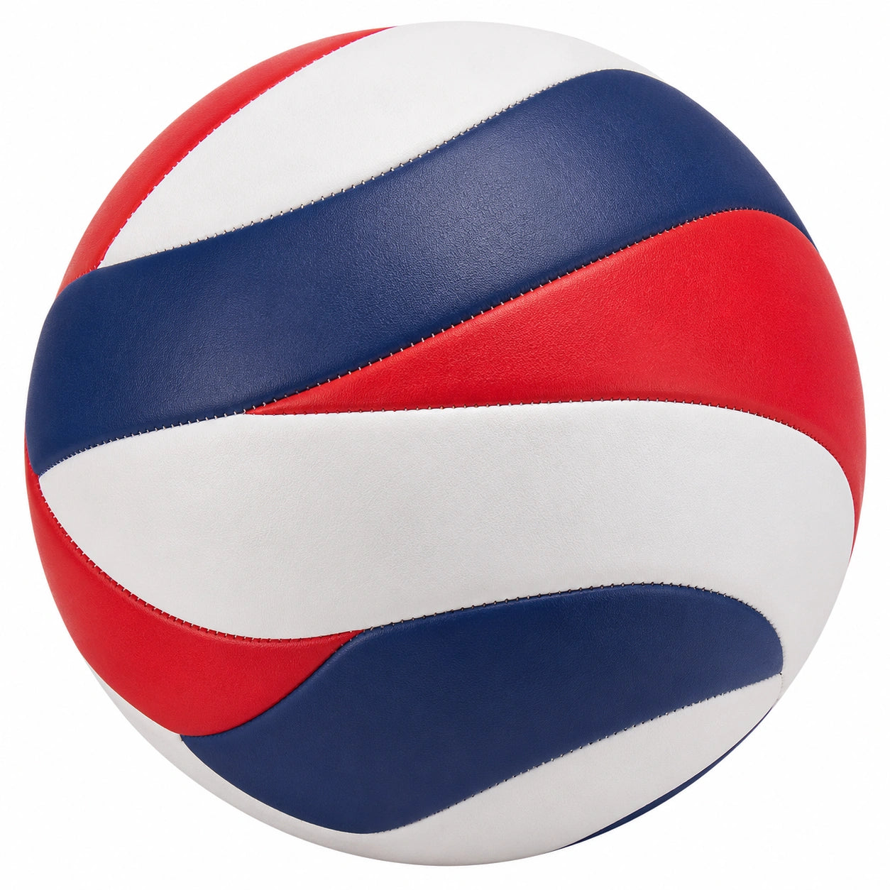 Volleyball in Rot, Blau und Weiß